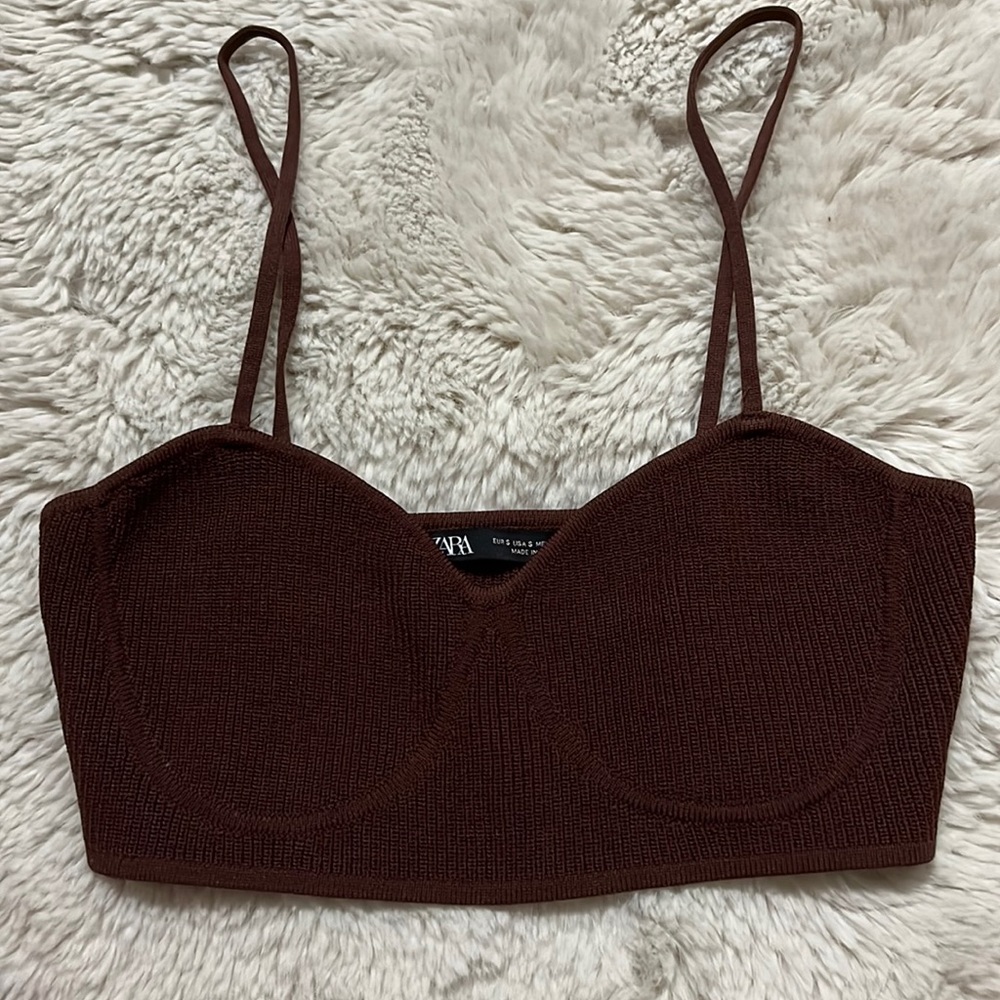 Zara limited edition ribbed top size Small